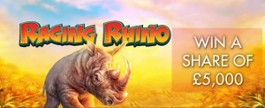 £5,000 Raging Rhino Promo Taking Place at BetVictor